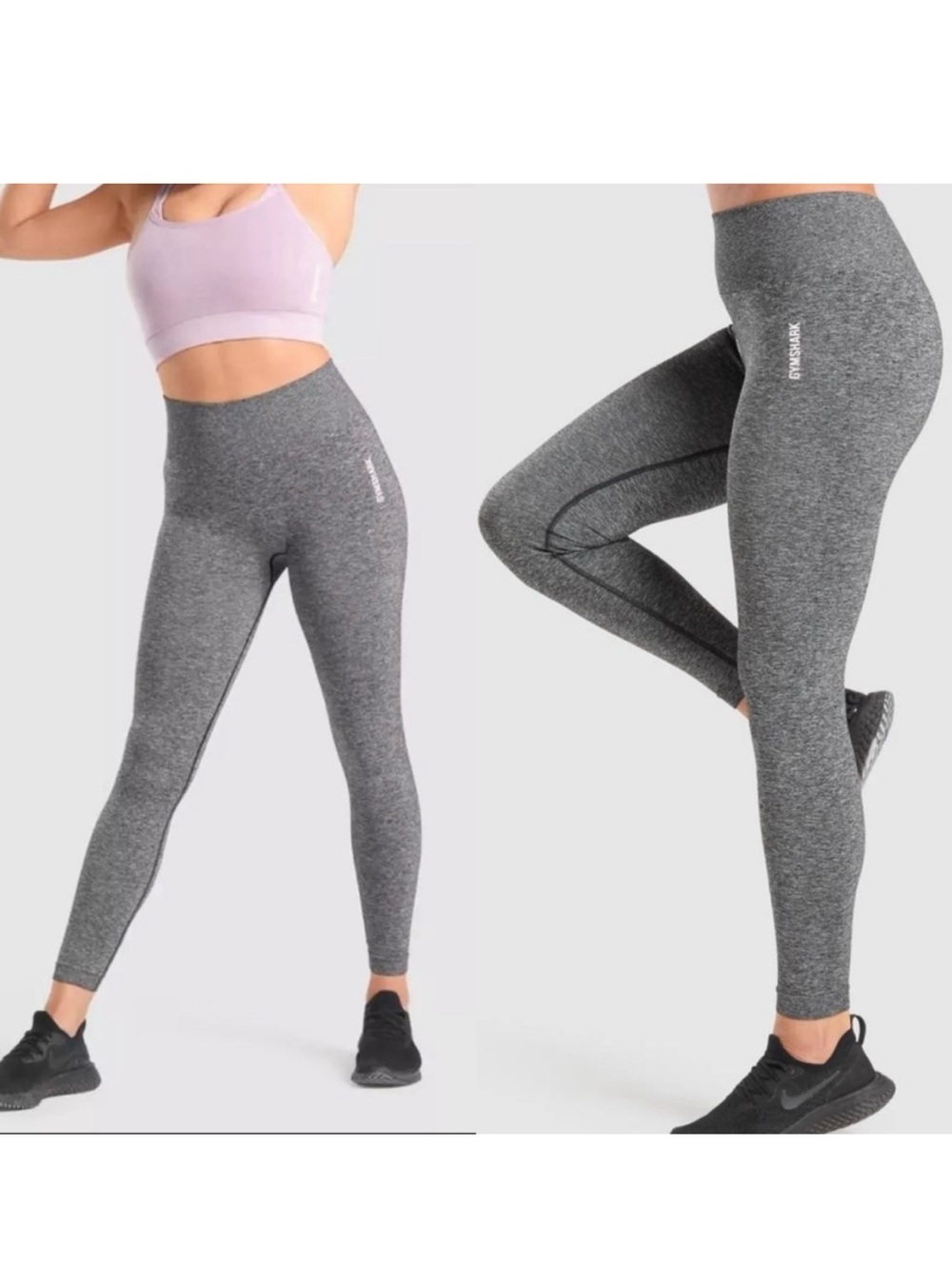 Gymshark Seamless High-Waist Jeggings - Gray